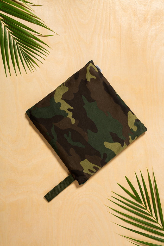 SHOOFIE shoe bag in Green Camo print