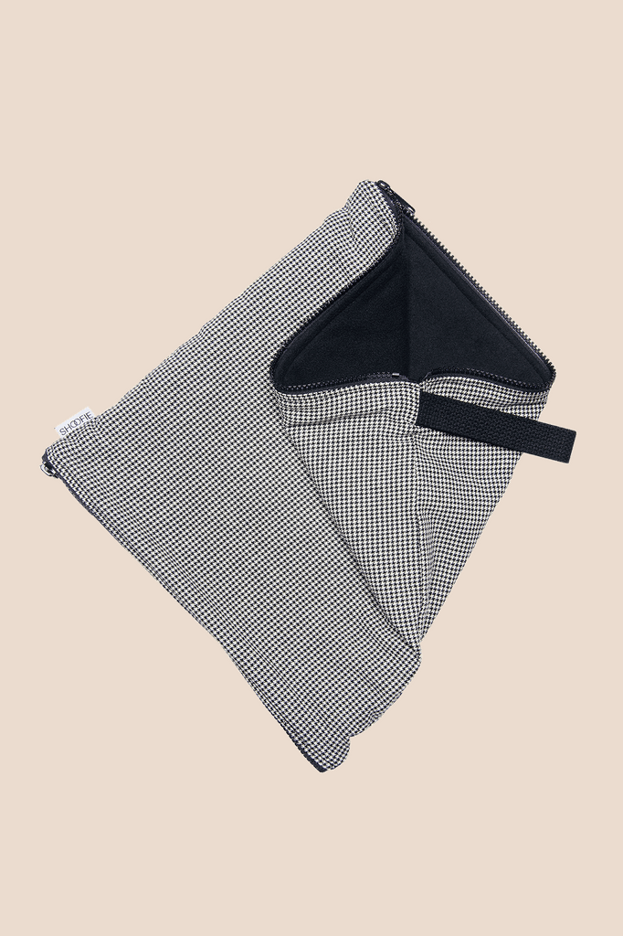 Classic Houndstooth Shoe Bag | Travel Shoe Organizer by SHOOFIE - SHOOFIE