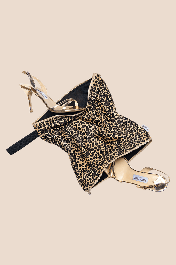Leopard Print SHOOFIE | Bold Travel Shoe Bag for Women - SHOOFIE